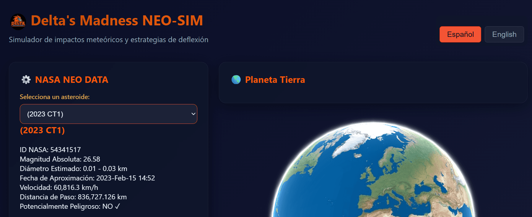 Imagen del proyecto NASA SAC 2025